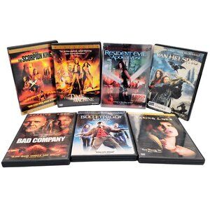 Action & Fantasy DVD Movie Lot of 7 | Resident Evil Apocalypse SEALED | +6 More